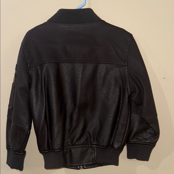 Urban Republic Kids Black Leather-Style Jacket - Picture 5 of 6